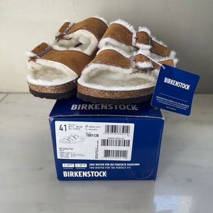 NWT BIRKENSTOCK Arizona Fur Mink